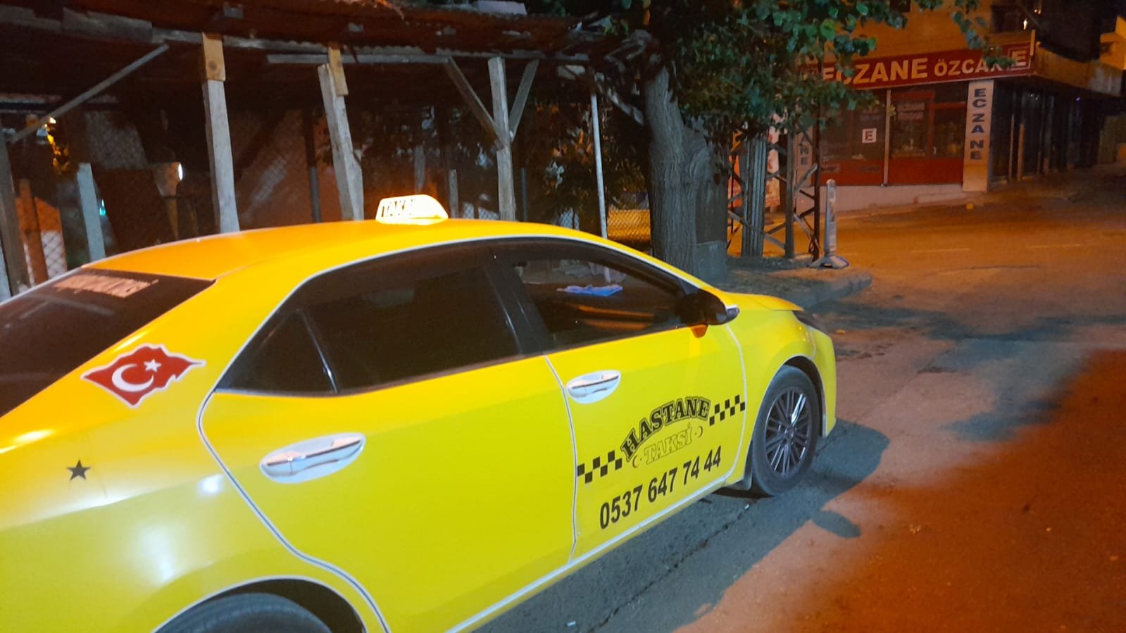 Gece saatlerinde hizmet veren Yörükselim Çamlık Taksi